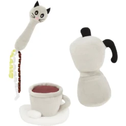 Frisco Brunch Coffee Set Plush Cat Toy With Catnip