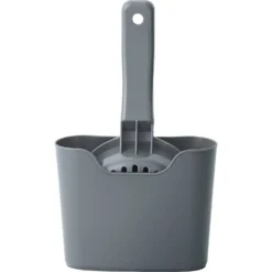 Frisco Plastic Litter Scooper With Caddy & IRIS USA Open Top Litter Box With Scatter Shield -Furry Feast 298166 PT1. AC SS1800 V1623199048