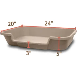 KittyGoHere Senior Cat Litter Box & Dr. Elsey's Senior Crystal Cat Litter -Furry Feast 298180 PT2. AC SS1800 V1700888096