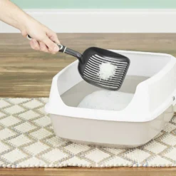 KittyGoHere Senior Cat Litter Box & Dr. Elsey's Senior Crystal Cat Litter -Furry Feast 298180 PT5. AC SS1800 V1623197241