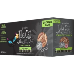 Tiki Cat Luau Variety Pack Grain-Free Canned Cat Food & Tiki Cat After Dark Variety Pack Canned Cat Food -Furry Feast 298542 PT5. AC SS1800 V1702499031