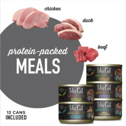 Tiki Cat Luau Variety Pack Grain-Free Canned Cat Food & Tiki Cat After Dark Variety Pack Canned Cat Food -Furry Feast 298542 PT7. AC SS1800 V1702499007