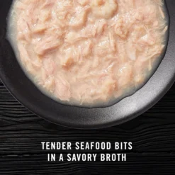 Tiki Cat Luau Velvet Mousse Variety Pack Grain-Free Wet Cat Food, 2.8-oz Pouch, Case Of 12 & American Journey Landmark Broths Tuna, Shrimp & Whitefish Recipe Wet Cat Food Complement Pouches, 1.4 Oz Case Of 16 -Furry Feast 298552 PT7. AC SS1800 V1701115717