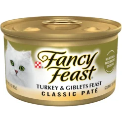 Tiny Tiger Pate Turkey & Giblets Recipe Grain-Free Canned Cat Food & Fancy Feast Classic Turkey & Giblets Feast Canned Cat Food -Furry Feast 298594 PT1. AC SS1800 V1693947445