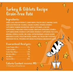 Tiny Tiger Pate Turkey & Giblets Recipe Grain-Free Canned Cat Food & Fancy Feast Classic Turkey & Giblets Feast Canned Cat Food -Furry Feast 298594 PT7. AC SS1800 V1693947445