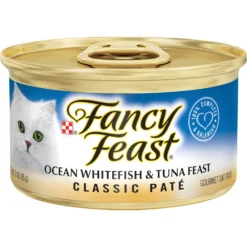 Tiny Tiger Pate Whitefish & Tuna Recipe Grain-Free Canned Cat Food & Fancy Feast Classic Ocean Whitefish & Tuna Feast Wet Cat Food -Furry Feast 298596 PT5. AC SS1800 V1675265578