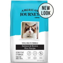 American Journey Sensitive Stomach Total Health Formula Salmon & Brown Rice Recipe Dry Cat Food, 15lb Bag