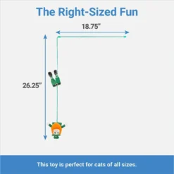 Frisco St. Patrick's Leprechaun Teaser Wand Cat Toy With Catnip 5 Frisco St. Patrick's Leprechaun Teaser Wand Cat Toy With Catnip -Furry Feast 303104 PT1. AC SS1800 V1643213523