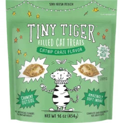 Tiny Tiger Pate Turkey & Giblets Recipe Grain-Free Canned Cat Food & Tiny Tiger Catnip Craze Flavor Filled Cat Treats -Furry Feast 303760 PT5. AC SS1800 V1623083853