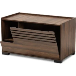 Baxton Studio Amara Cat Litter Box Cover House -Furry Feast 307845 PT3. AC SS1800 V1624312067