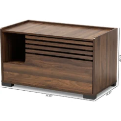 Baxton Studio Amara Cat Litter Box Cover House -Furry Feast 307845 PT7. AC SS1800 V1624314155