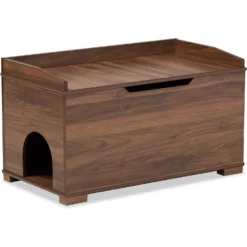 Baxton Studio Cambrie Cat Litter Box Cover House 8 Baxton Studio Cambrie Cat Litter Box Cover House -Furry Feast 307862 PT1. AC SS1800 V1631887936