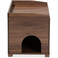 Baxton Studio Cambrie Cat Litter Box Cover House 11 Baxton Studio Cambrie Cat Litter Box Cover House -Furry Feast 307862 PT4. AC SS1800 V1631888172