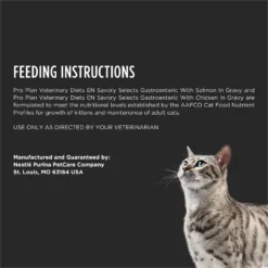 Purina Pro Plan Veterinary Diets EN Gastroenteric Savory Selects In Gravy Variety Pack Wet Cat Food -Furry Feast 308553 PT7. AC SS1800 V1700156469