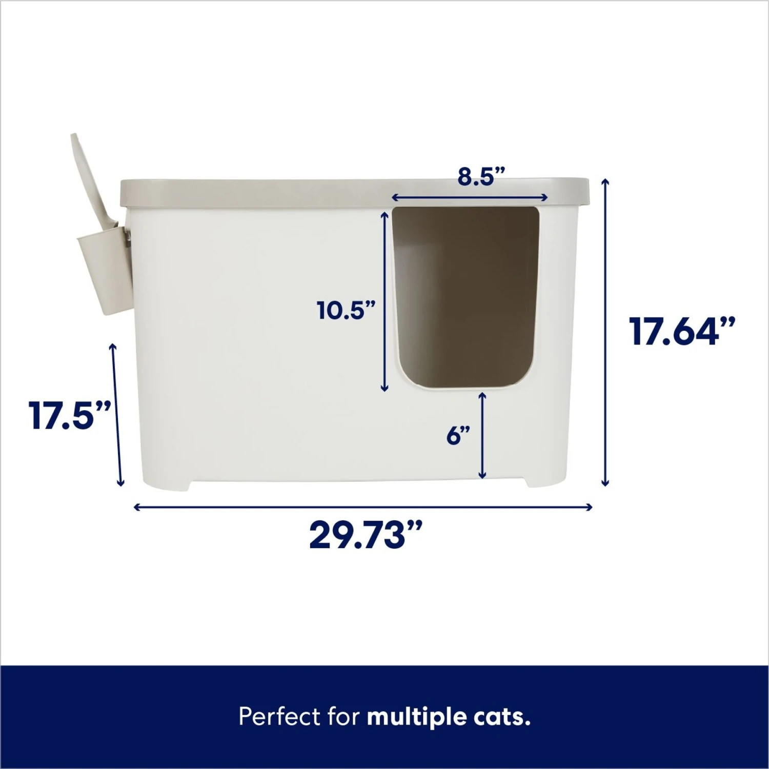 Frisco Multi-Function Covered Cat Litter Box, Jumbo 2 Frisco Multi-Function Covered Cat Litter Box, Jumbo - Image 2