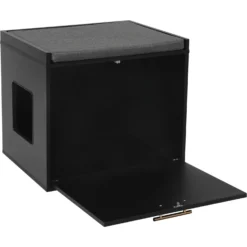 Frisco Drop Down Door Bench Cat Litter Box Cover -Furry Feast 322629 PT1. AC SS1800 V1657656809