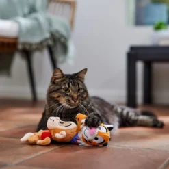 Disney Aladdin Rajah & Abu Plush Cat Toy With Catnip, 2 Count -Furry Feast 328708 PT3. AC SS1800 V1657656888