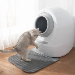 Casa Leo Leo's Loo Cat Litter Mat, Grey -Furry Feast 329399 PT5. AC SS1800 V1651429288