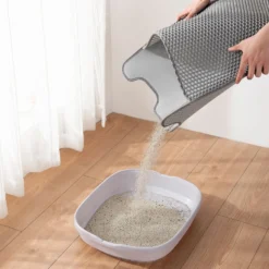 Casa Leo Leo's Loo Cat Litter Mat, Grey -Furry Feast 329399 PT6. AC SS1800 V1657656890