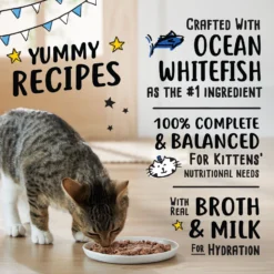 Tiny Tiger, Kitten Classic, Ocean Whitefish Pate Recipe, Canned Cat Food -Furry Feast 330994 PT3. AC SS1800 V1687283980