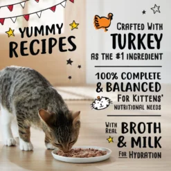 Tiny Tiger, Kitten Classic, Turkey Pate Recipe, Canned Cat Food -Furry Feast 330996 PT3. AC SS1800 V1687284919