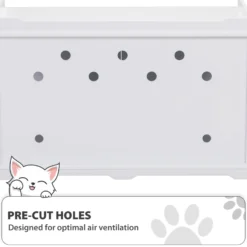 Coziwow By Jaxpety Wooden Storage Bench Cat Litter Box -Furry Feast 333351 PT6. AC SS1800 V1681828715