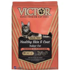 VICTOR Healthy Skin & Coat Indoor Grain-Free Yukon River Recipe With Salmon Dry Cat Food