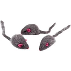 RUFFIN' IT Fur Mice Cat Toy, 3 Count -Furry Feast 336778 PT2. AC SS1800 V1634740611