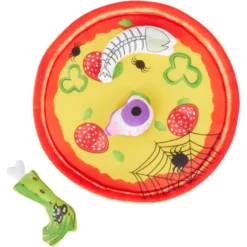 Frisco Halloween Spooky Pizza Interactive Plush Cat Toy With Catnip