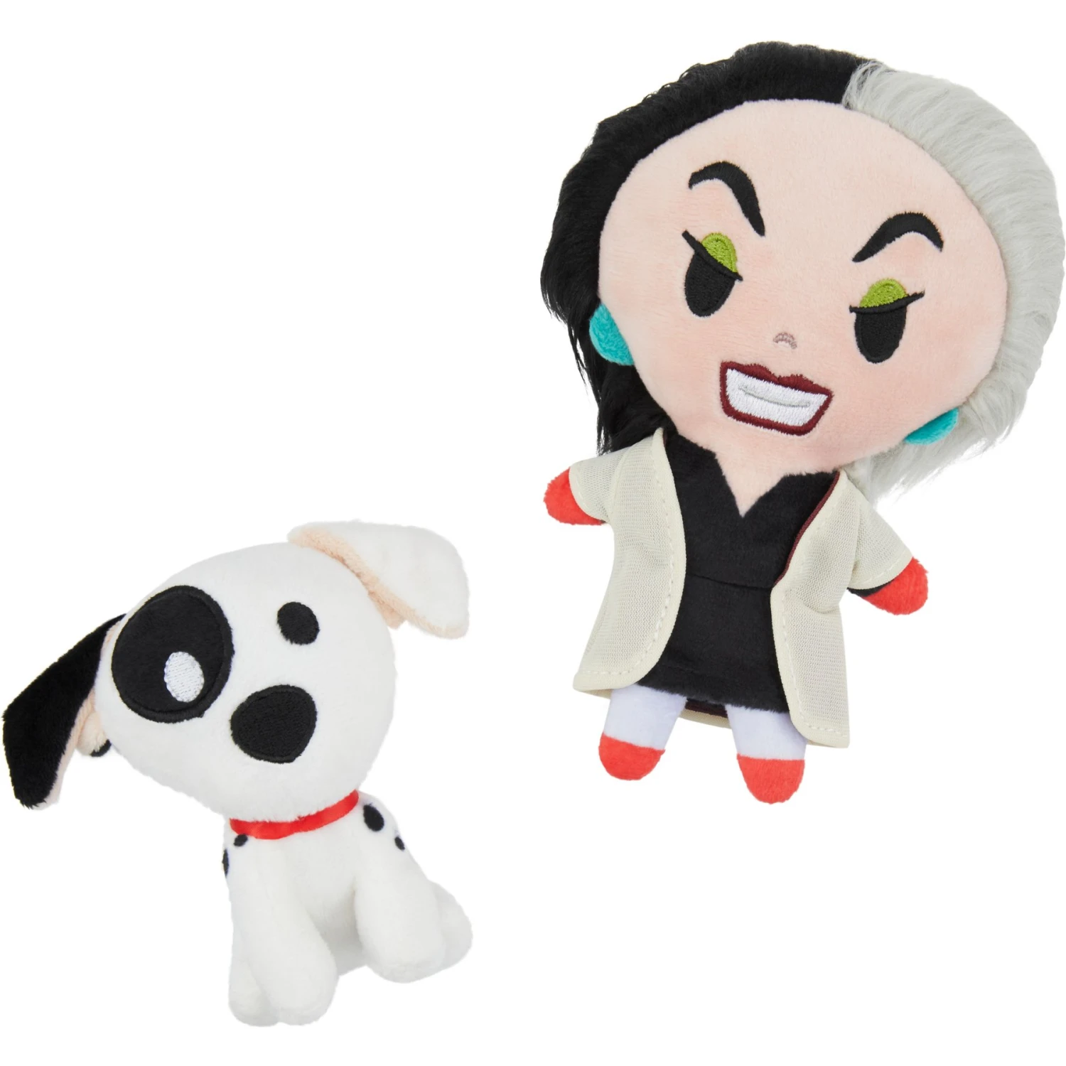 Disney Halloween Villains Cruella De Vil & Dalmatian Plush Cat Toy With Catnip, 2 Count 1 Disney Halloween Villains Cruella De Vil & Dalmatian Plush Cat Toy With Catnip, 2 Count