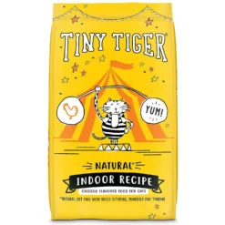 Tiny Tiger, Meaty Tenders Cat Treats, Salmon Recipe & Tiny Tiger, Natural Indoor Recipe Chicken Flavor Dry Cat Food -Furry Feast 347710 PT5. AC SS1800 V1639538781