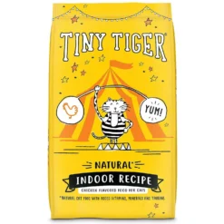 Tiny Tiger, Natural Indoor Recipe Chicken Flavor Dry Cat Food & Tiny Tiger Pate Chicken Recipe Grain-Free Canned Cat Food -Furry Feast 347716 PT1. AC SS1800 V1639530408