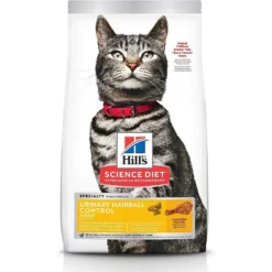 Hill's Science Diet Adult Urinary Hairball Control Savory Chicken Entree Canned Cat Food & Hill's Science Diet Adult Urinary Hairball Control Dry Cat Food -Furry Feast 353409 PT5. AC SS1800 V1639532512