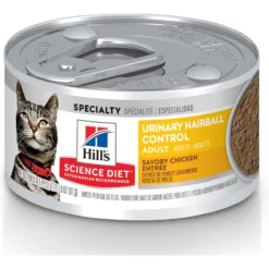Hill's Science Diet Adult Sensitive Stomach & Sensitive Skin Chicken & Rice Recipe Dry Cat Food & Hill's Science Diet Adult Urinary Hairball Control Savory Chicken Entree Canned Cat Food -Furry Feast 353412 PT5. AC SS1800 V1693256129