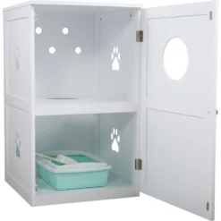 Coziwow By Jaxpety 2-Story Washroom House Cat Litter Box Enclosure -Furry Feast 355097 PT2. AC SS1800 V1665526970