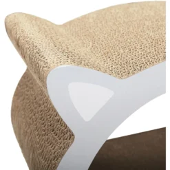 Coziwow By Jaxpety Cat-Head Shaped Scratcher Board Cat Toy With Catnip -Furry Feast 355882 PT4. AC SS1800 V1675182553