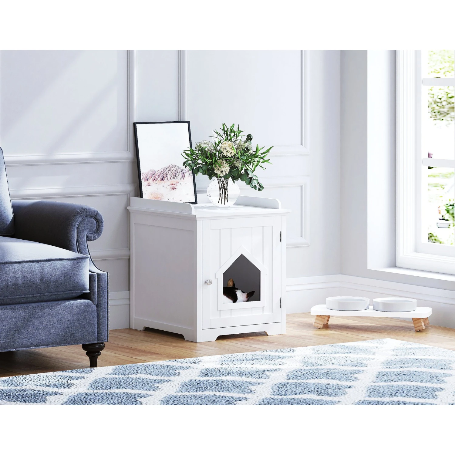 Pawland Decorative Cat House & Litter Box Enclosure 1 Pawland Decorative Cat House & Litter Box Enclosure