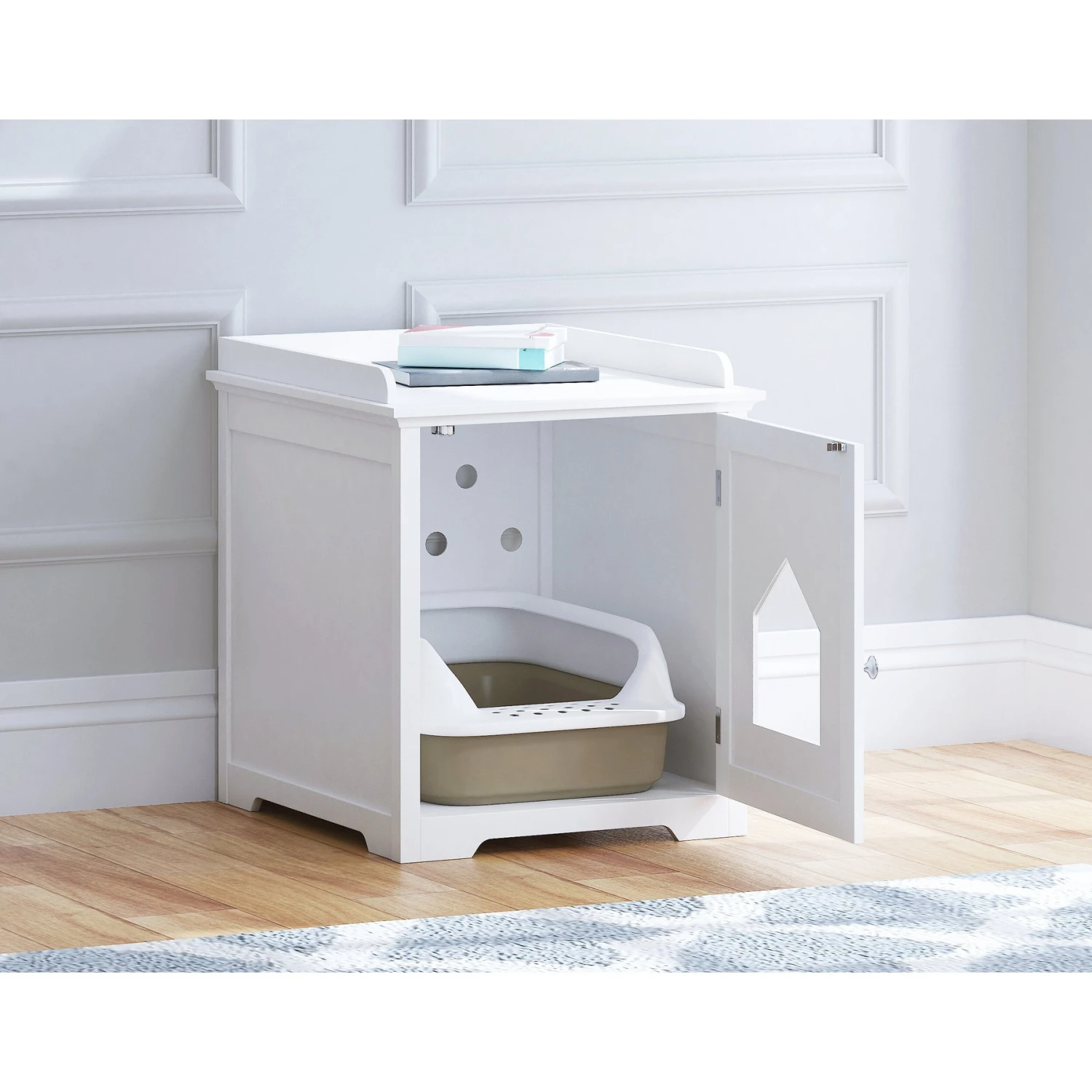 Pawland Decorative Cat House & Litter Box Enclosure 2 Pawland Decorative Cat House & Litter Box Enclosure - Image 2