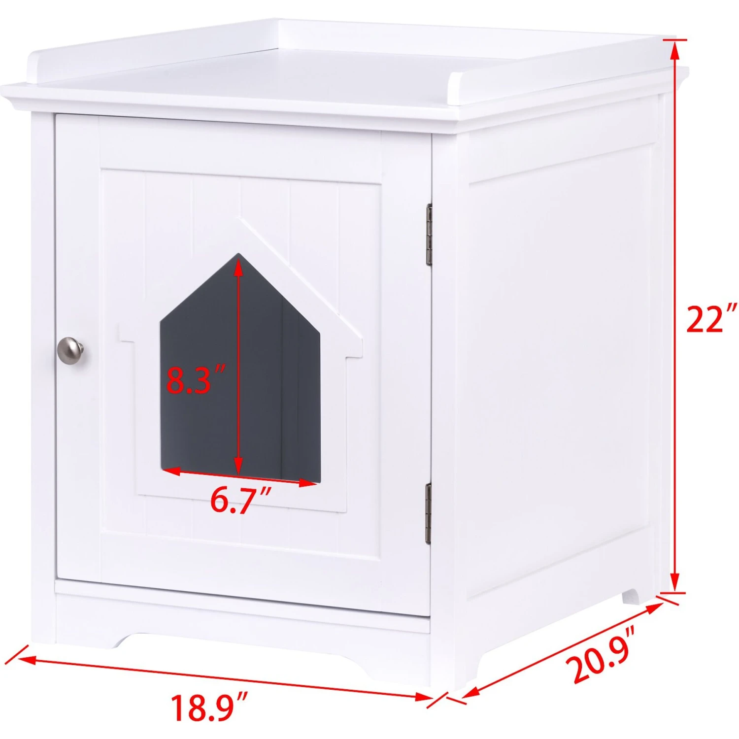 Pawland Decorative Cat House & Litter Box Enclosure 3 Pawland Decorative Cat House & Litter Box Enclosure - Image 3