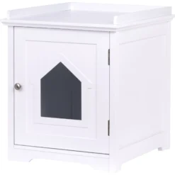 Pawland Decorative Cat House & Litter Box Enclosure 13 Pawland Decorative Cat House & Litter Box Enclosure -Furry Feast 356210 PT5. AC SS1800 V1641601338