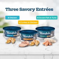 Blue Buffalo Tastefuls Chicken & Pate Cat Food, 5.5-oz Can, 24 Count -Furry Feast 357151 PT2. AC SS1800 V1641338219