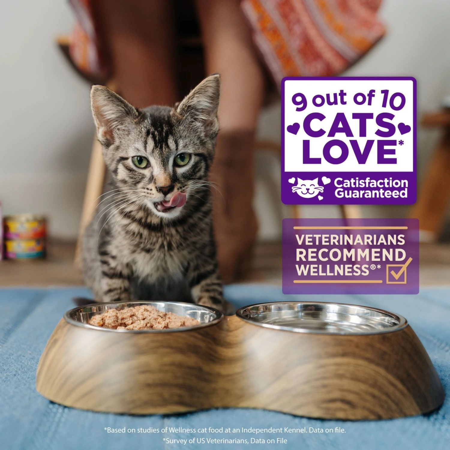 Wellness Tiny Tasters Tuna & Salmon Grain-Free Flaked Wet Cat Food, 1.75-oz Pouch, Case Of 12 3 Wellness Tiny Tasters Tuna & Salmon Grain-Free Flaked Wet Cat Food, 1.75-oz Pouch, Case Of 12 - Image 3