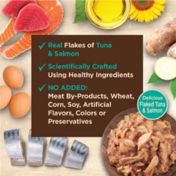 Wellness Tiny Tasters Tuna & Salmon Grain-Free Flaked Wet Cat Food, 1.75-oz Pouch, Case Of 12 13 Wellness Tiny Tasters Tuna & Salmon Grain-Free Flaked Wet Cat Food, 1.75-oz Pouch, Case Of 12 -Furry Feast 363909 PT4. AC SS1800 V1695839597
