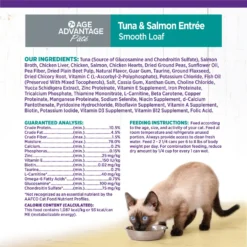 Wellness Complete Health Age Advantage Tuna & Salmon Pate Wet Cat Food -Furry Feast 363923 PT8. AC SS1800 V1660227588