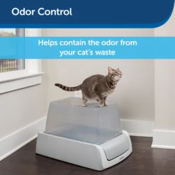 PetSafe ScoopFree Top Entry Litter Box Privacy Cover 8 PetSafe ScoopFree Top Entry Litter Box Privacy Cover -Furry Feast 368979 PT2. AC SS1800 V1700155328