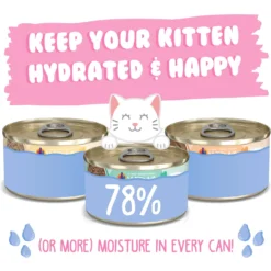 Weruva Kitten Can Jam! Chicken, Tuna & Salmon Flavored Pate Canned Cat Food Variety Pack -Furry Feast 373280 PT3. AC SS1800 V1657657676