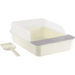 Sam's Pets Helix Cat Litter Box, White -Furry Feast 373533 PT8. AC SS1800 V1647638506