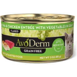 AvoDerm Natural Grain-Free Tuna & Chicken Entree With Vegetables Canned Cat Food