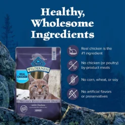 Blue Buffalo Wilderness Chicken Recipe Grain-Free Dry Cat Food -Furry Feast 46918 PT5. AC SS1800 V1598119258