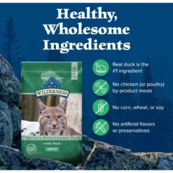 Blue Buffalo Wilderness Duck Recipe Grain-Free Dry Cat Food 10 Blue Buffalo Wilderness Duck Recipe Grain-Free Dry Cat Food -Furry Feast 46922 PT5. AC SS1800 V1599016260